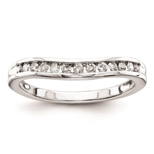 Sterling Silver Belle Amore Diamond Wedding Band