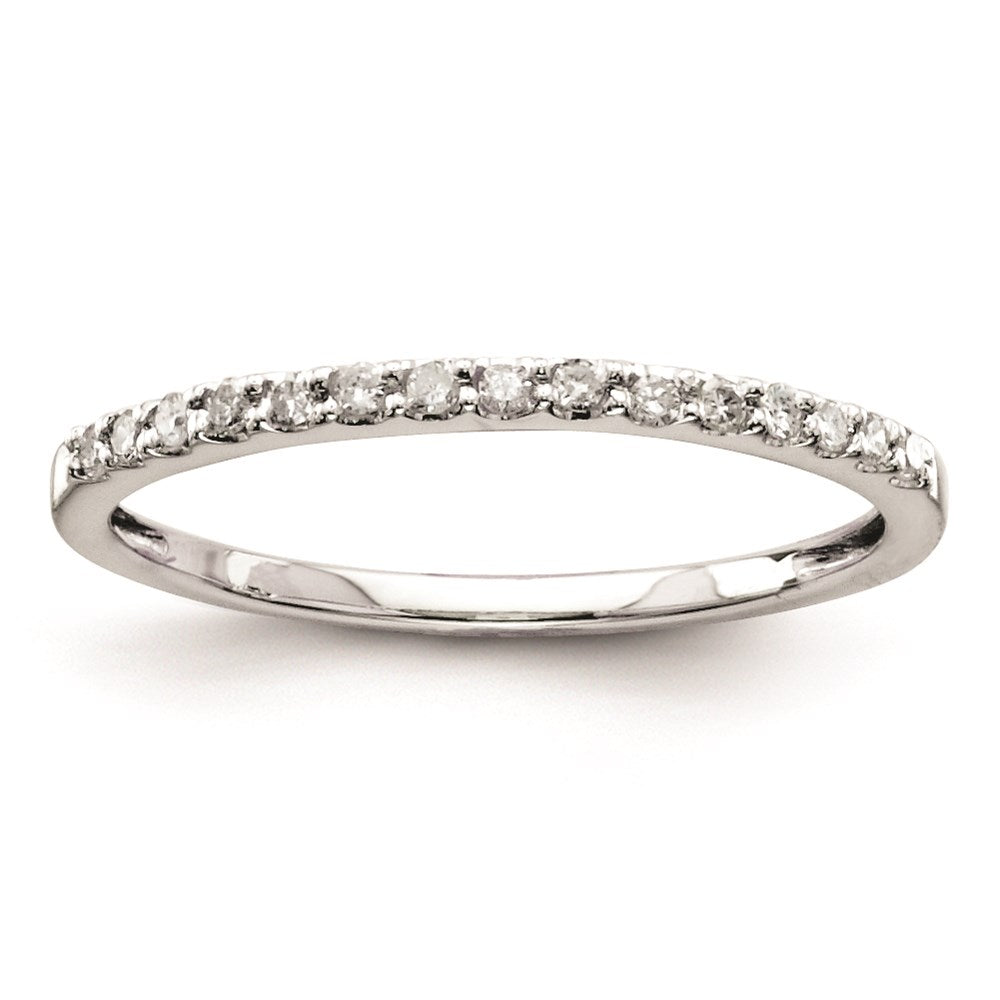 Sterling Silver Belle Amore Diamond Wedding Band