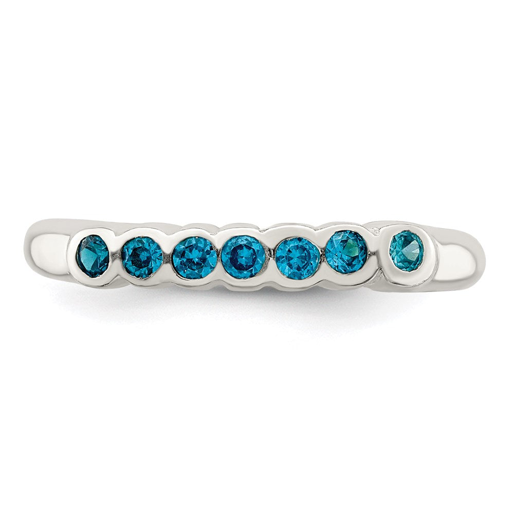 Sterling Silver Blue Topaz Ring