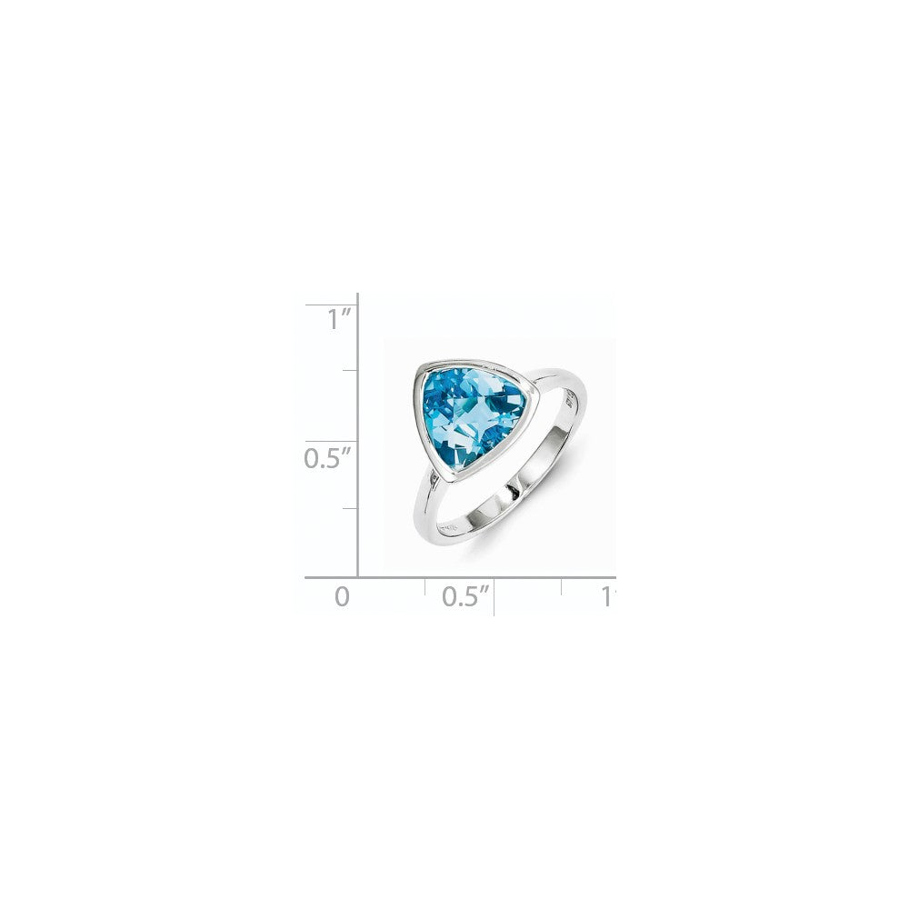 Sterling Silver Blue Topaz Ring