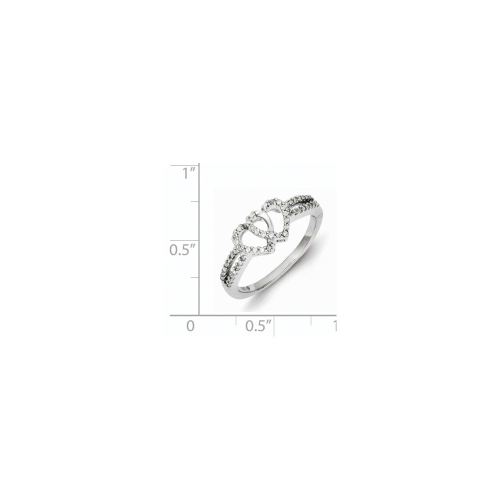 Ravishing Silver 925 Peridot & Diamond Ring