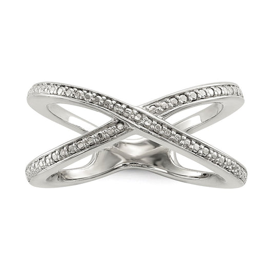 Sterling Silver Diamond Accent Ring