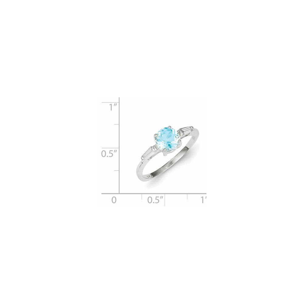 Sterling Silver Blue Topaz Ring