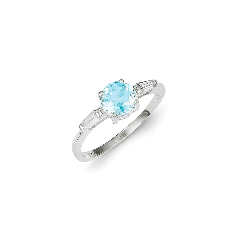 Sterling Silver Blue Topaz Ring