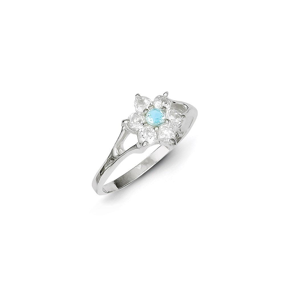 Sterling Silver Blue Topaz Ring