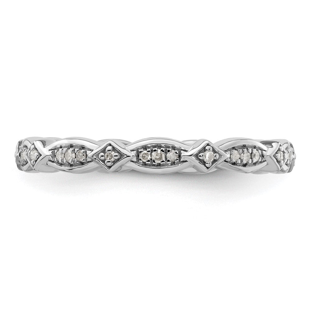 Sterling Silver Stackable Expressions Diamond Ring