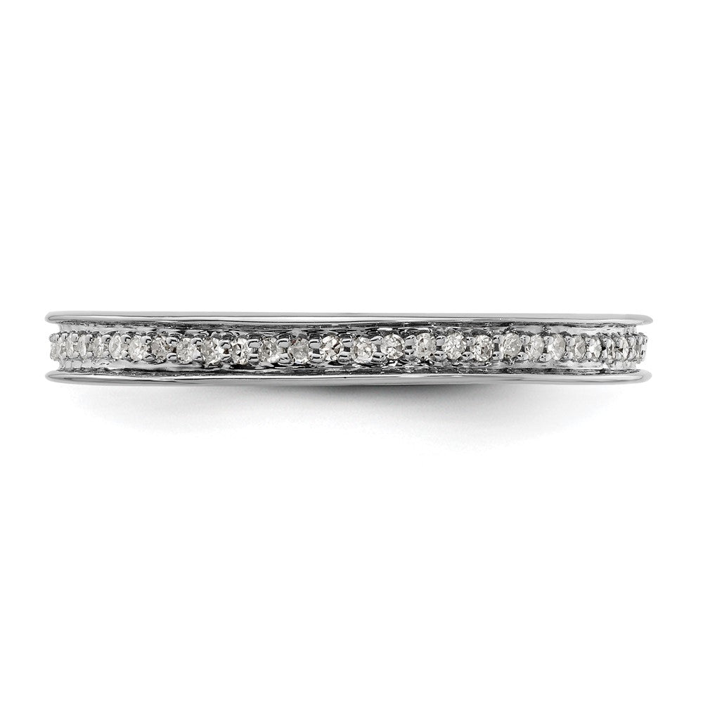 Sterling Silver Stackable Expressions & Diamonds Polished Ring