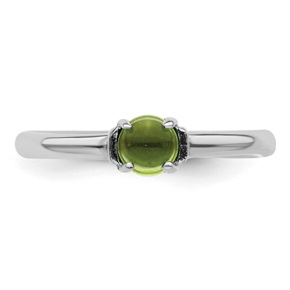 Sterling Silver Stackable Expressions Polished Peridot Ring