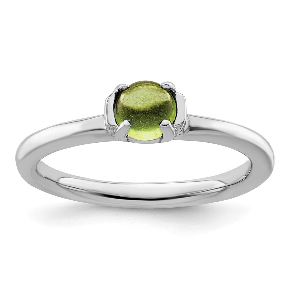 Sterling Silver Stackable Expressions Polished Peridot Ring