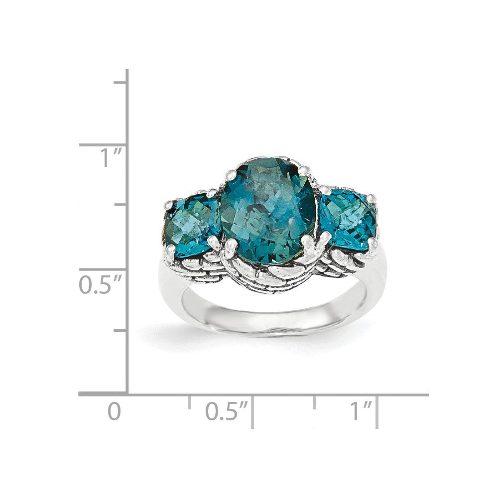 Sterling Silver London Blue Topaz Ring