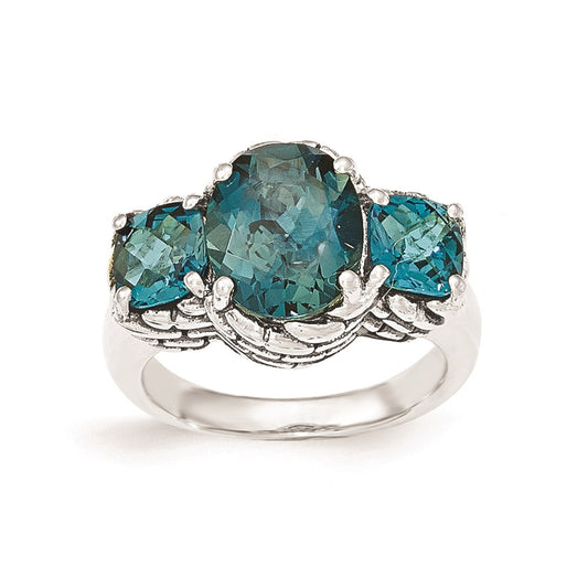 Sterling Silver London Blue Topaz Ring