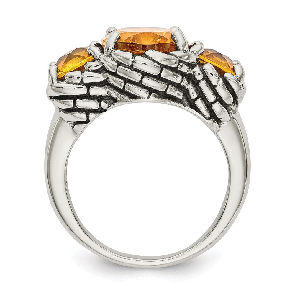 Sterling Silver Citrine Ring