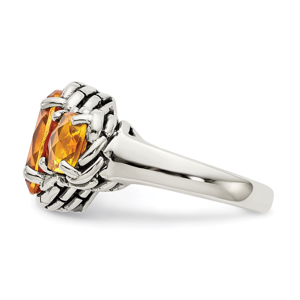 Sterling Silver Citrine Ring