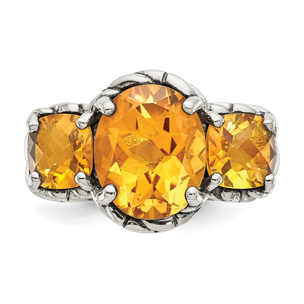 Sterling Silver Citrine Ring