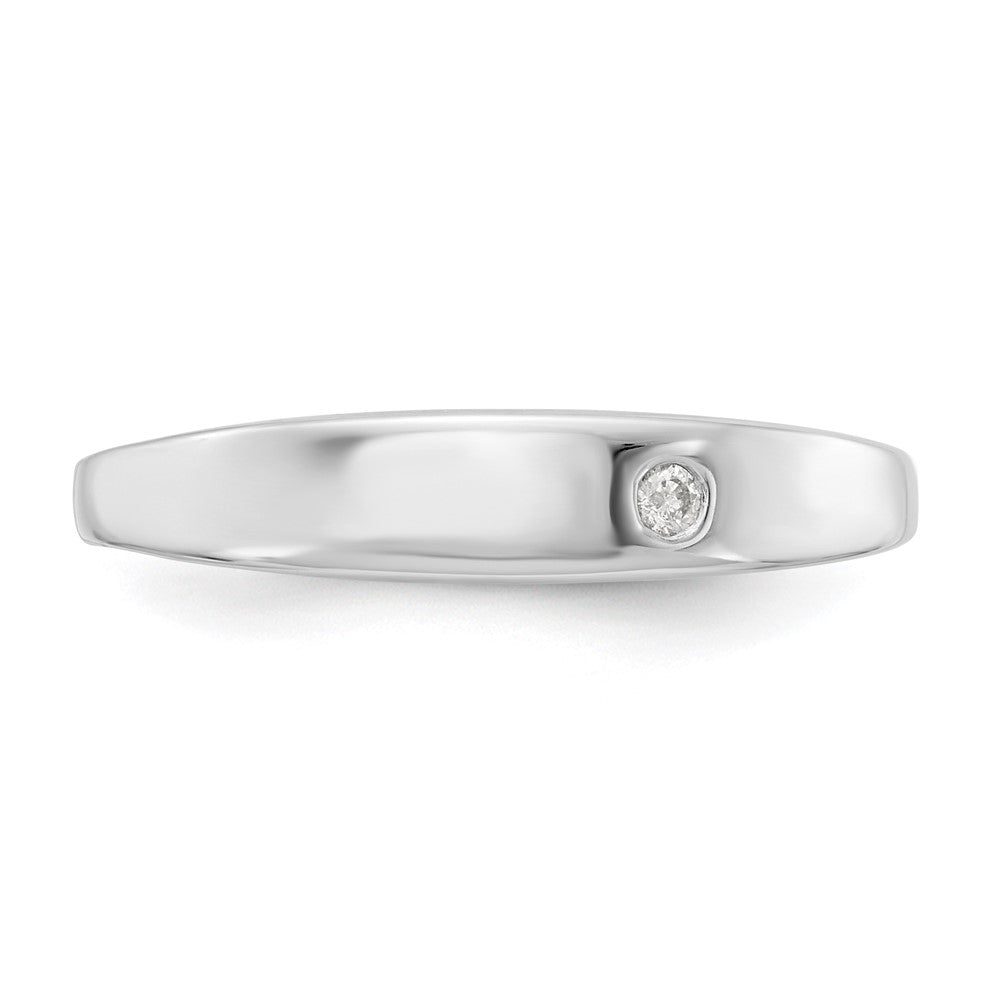 White Ice Sterling Silver Rhodium-plated Diamond Ring