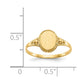 14K Yellow Gold Childs Fancy Signet Ring