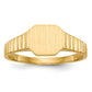 14K Yellow Gold Child's Signet Ring