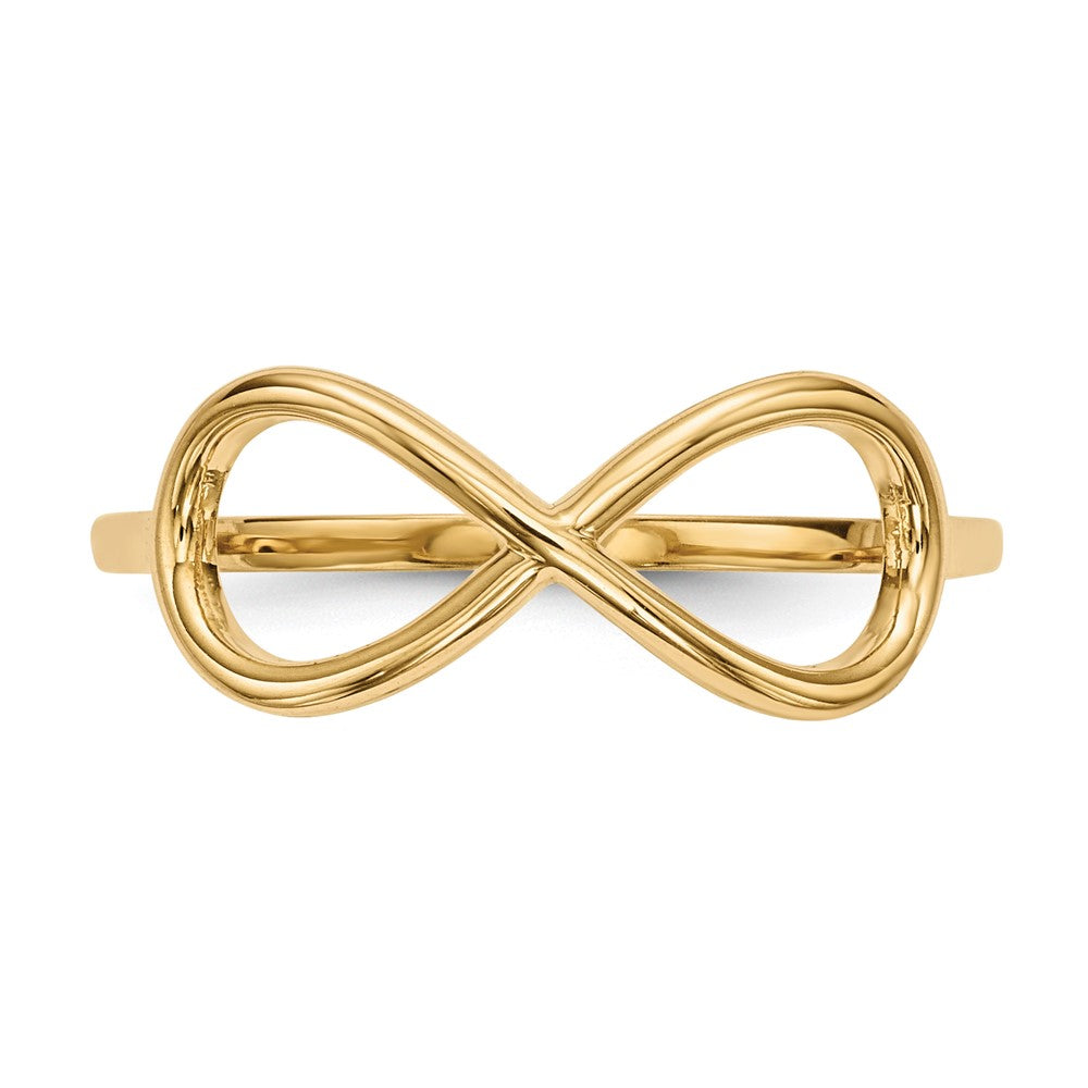 14k Gold Polished Infinity Ring