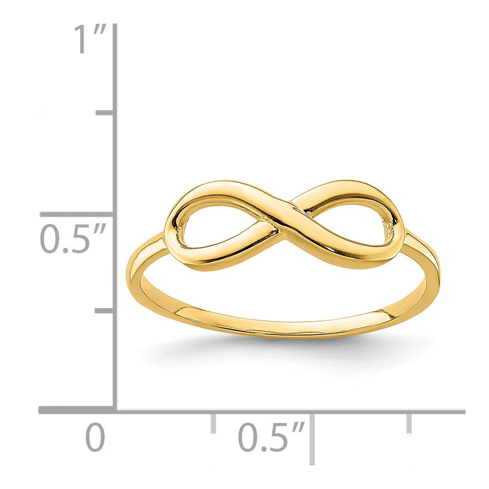 14K Yellow Gold Infinity Ring