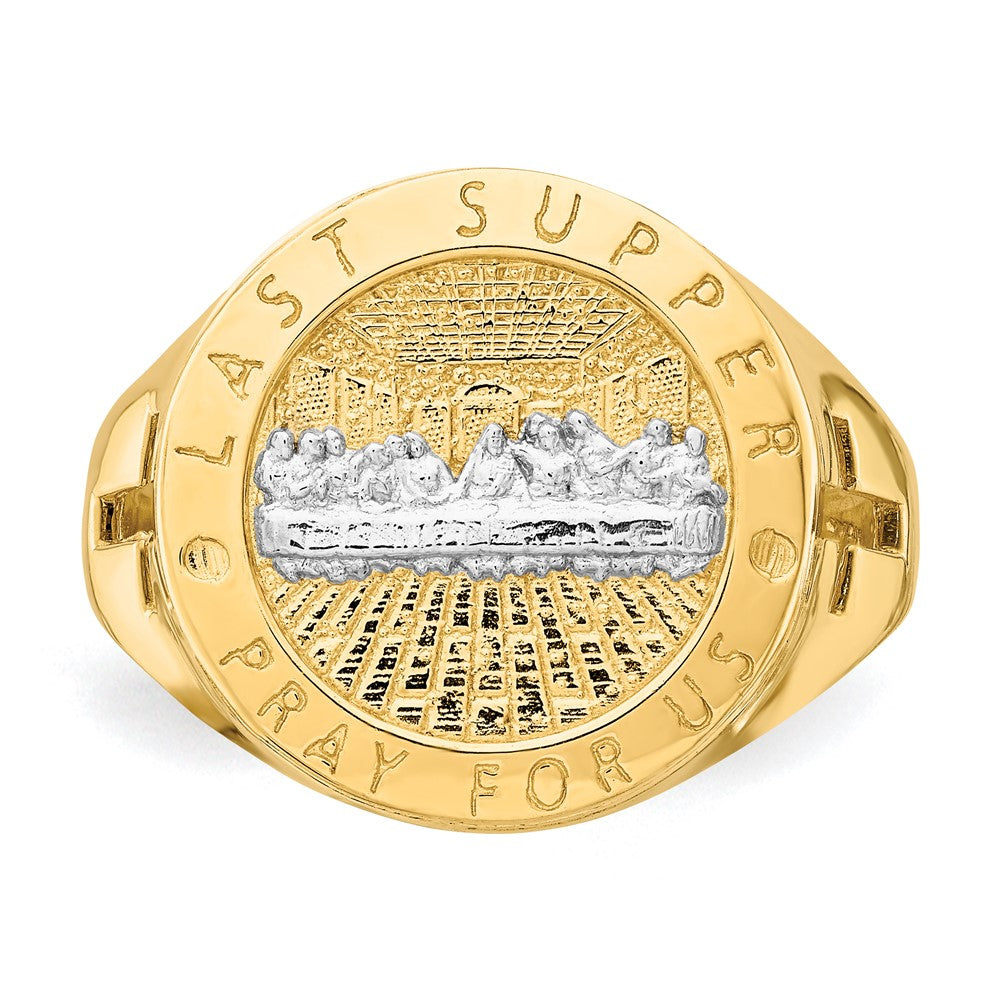 14k Yellow Gold w/Rhodium The Last Super Men's Ring