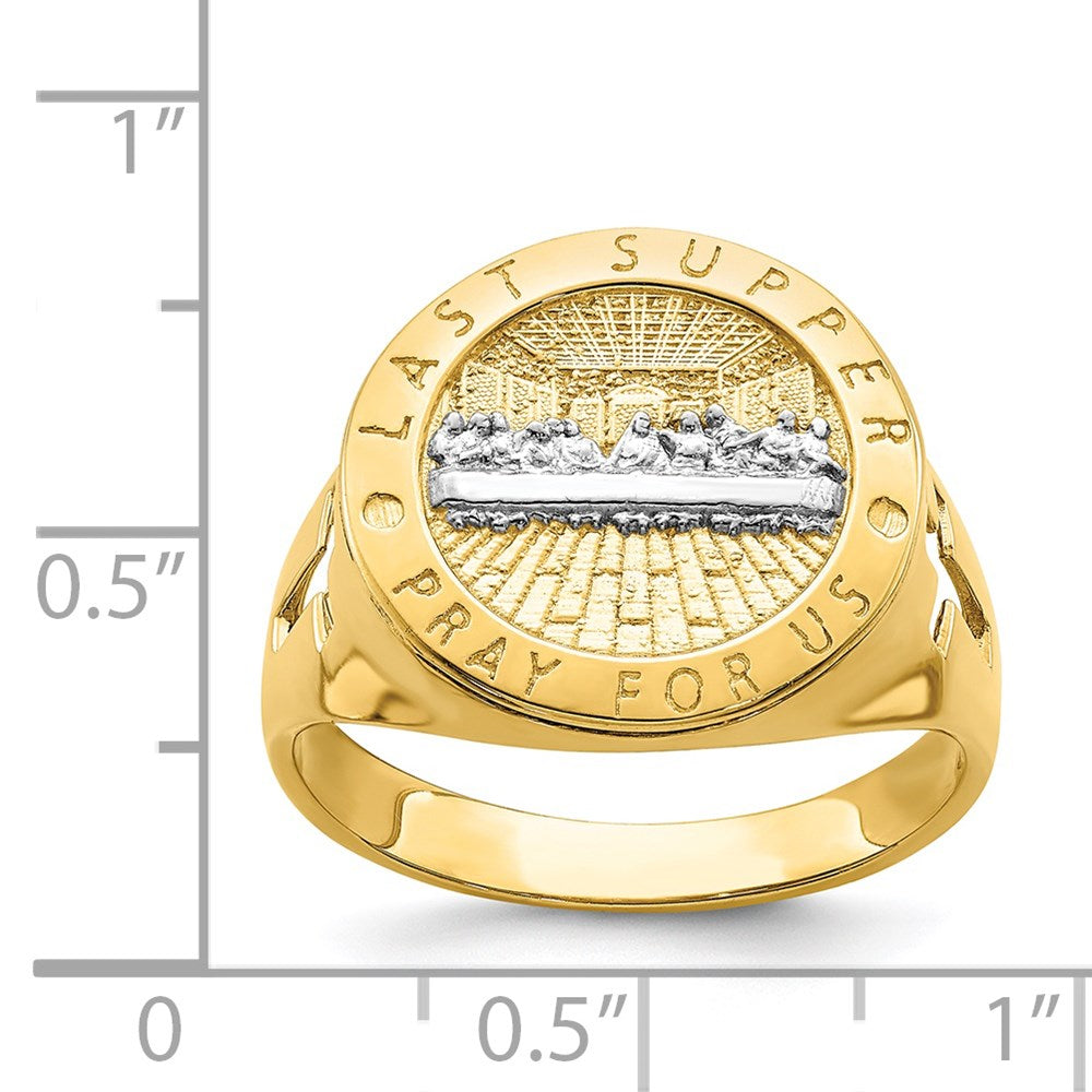 14k Yellow Gold w/Rhodium The Last Super Men's Ring