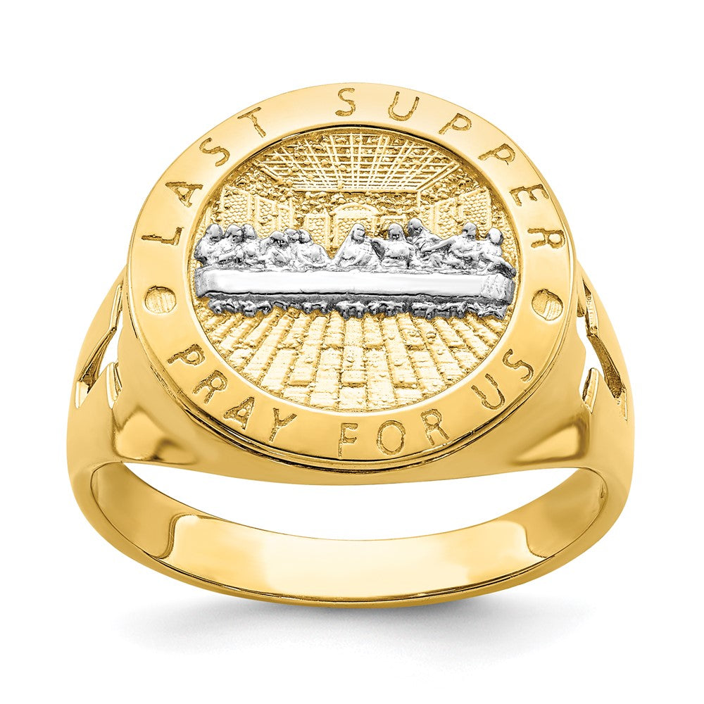 14k Yellow Gold w/Rhodium The Last Super Men's Ring