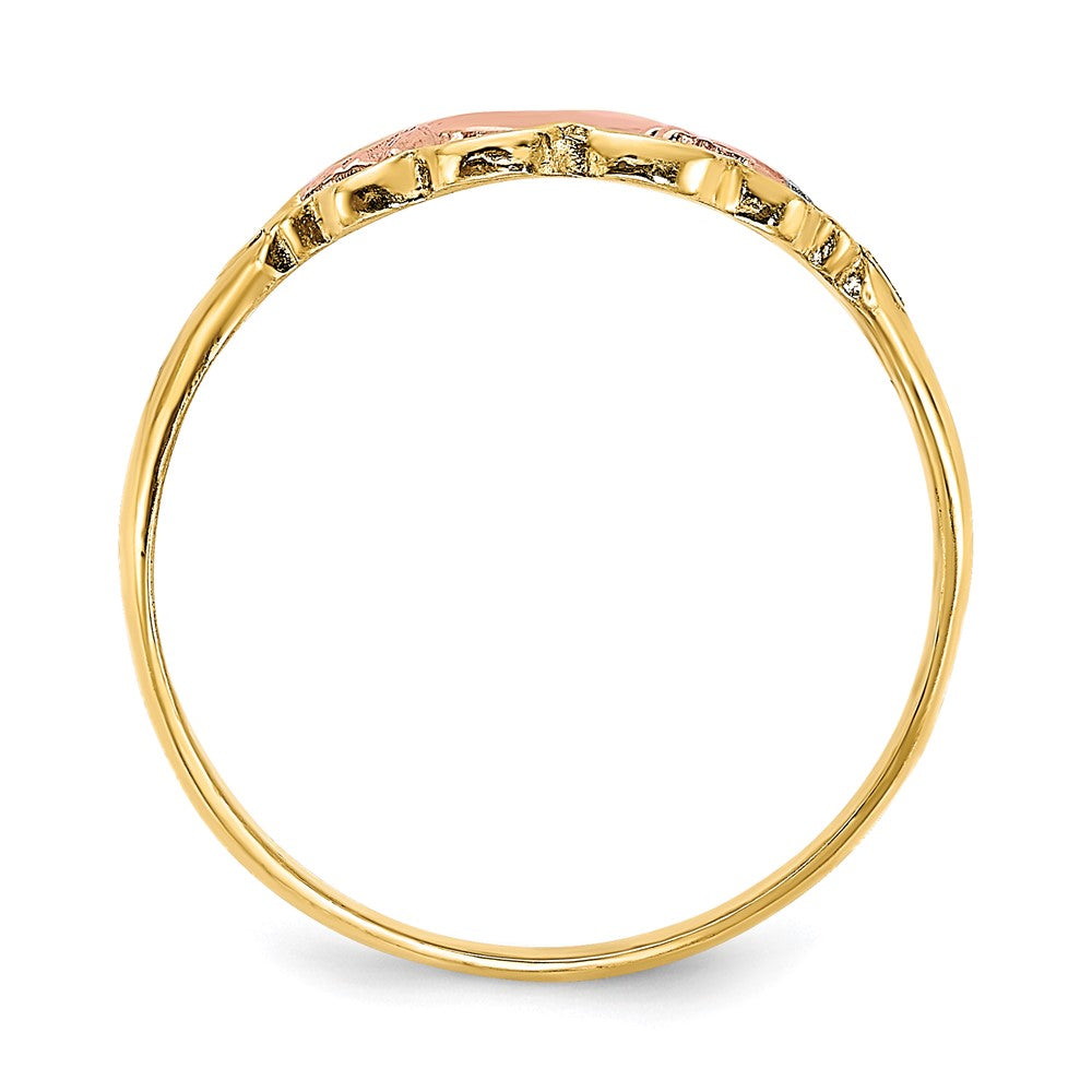 14k Two-Tone Gold w/ White Rhodium Whale Ring