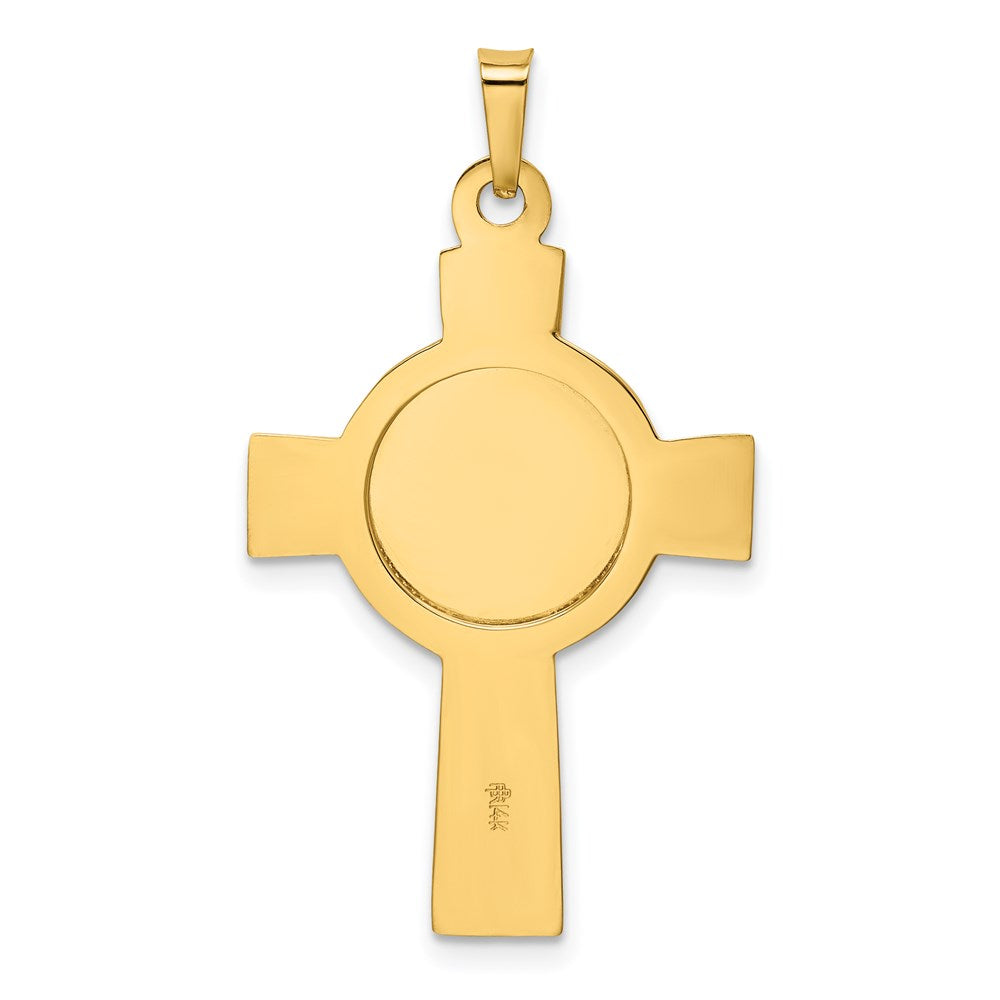 14k Yellow Gold Cross w/Air Force Insignia Pendant