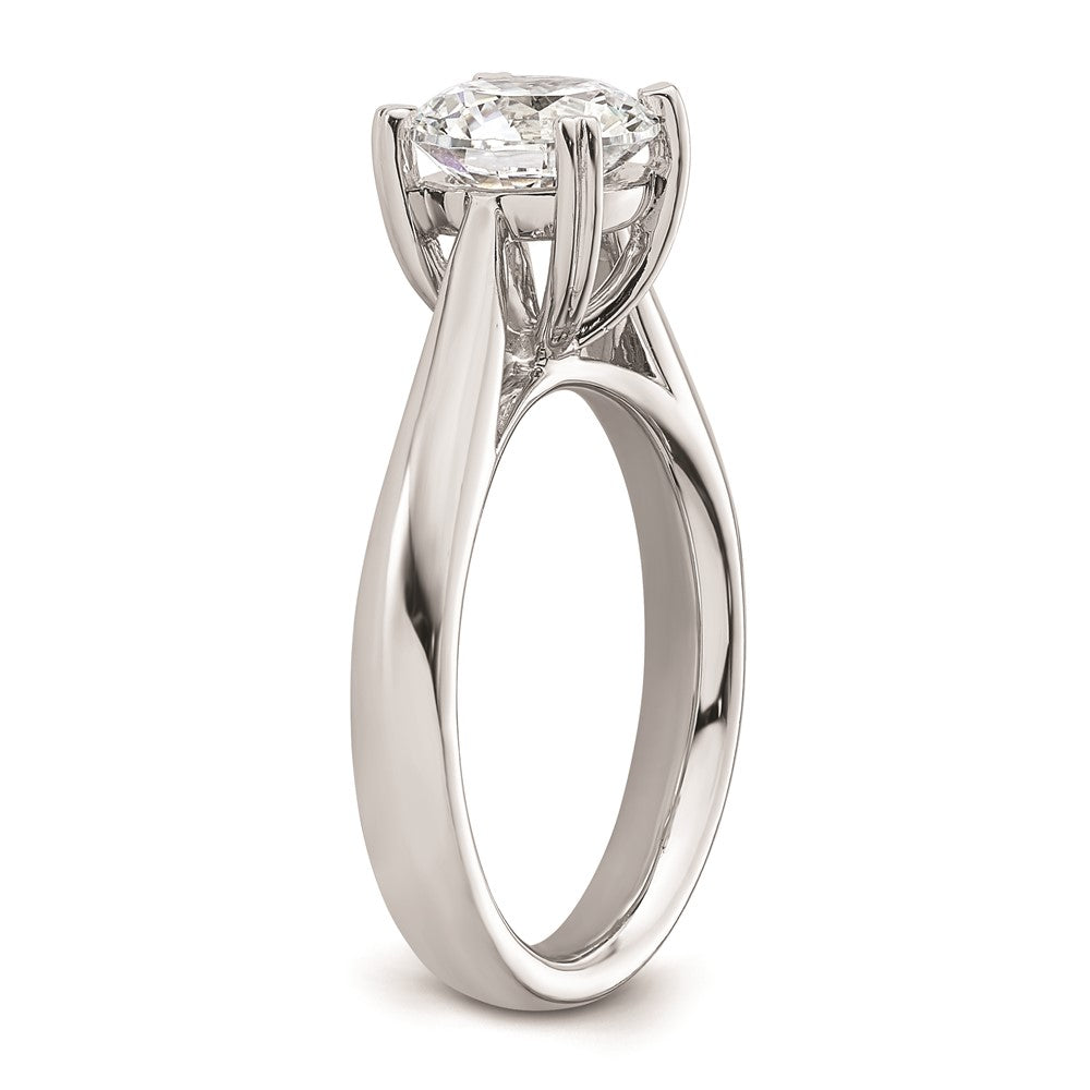 2.00ct. CZ Solid Real 14k White Gold Round Solitaire Engagement Ring Engagement Polished