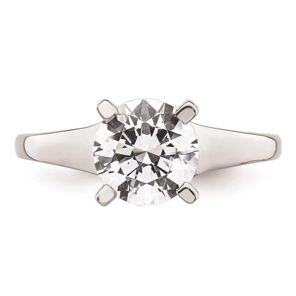 2.00ct. CZ Solid Real 14k White Gold Solitaire Engagement Ring