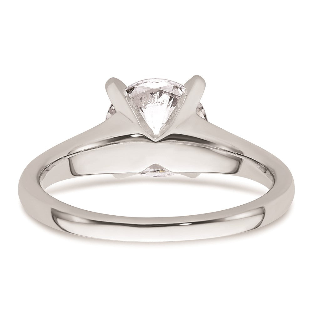 2.00ct. CZ Solid Real 14k White Gold Solitaire Engagement Ring