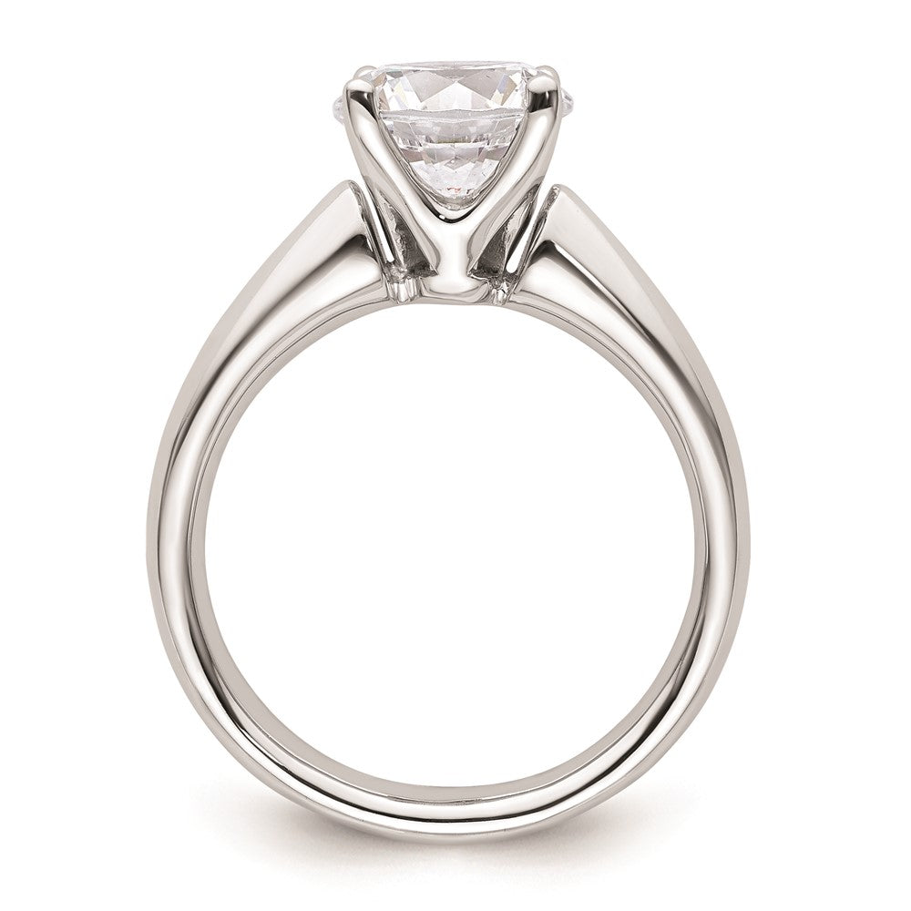 2.00ct. CZ Solid Real 14k White Gold Solitaire Engagement Ring