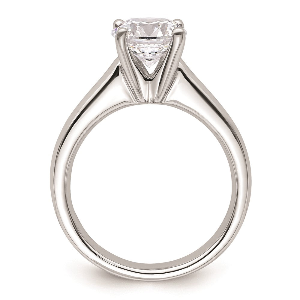 2.00ct. CZ Solid Real 14k White Gold Solitaire Engagement Ring