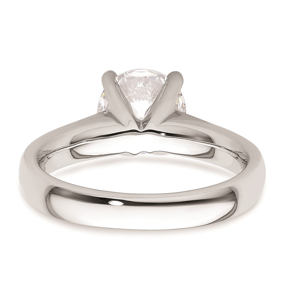 2.00ct. CZ Solid Real 14k White Gold Solitaire Engagement Ring