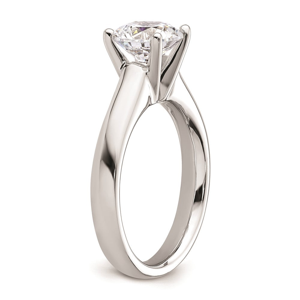 2.00ct. CZ Solid Real 14k White Gold Solitaire Engagement Ring