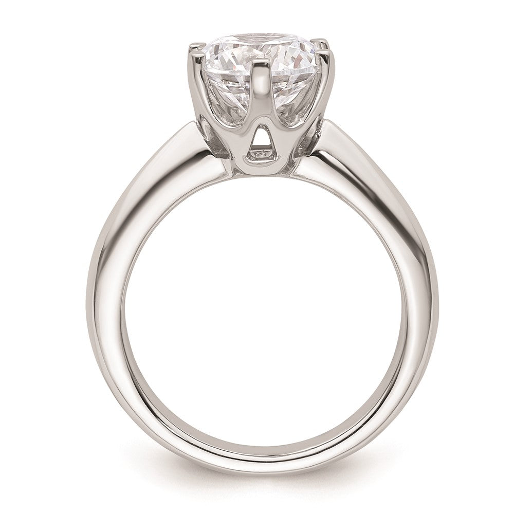 2.00ct. CZ Solid Real 14k White Gold Solitaire Engagement Ring