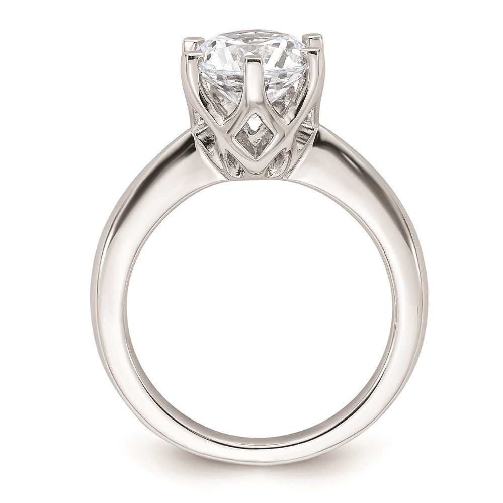 2.00ct. CZ Solid Real 14k White Gold Solitaire Engagement Ring