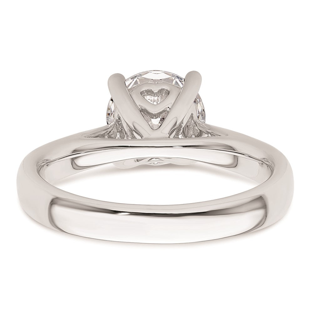 2.00ct. CZ Solid Real 14k White Gold Solitaire Engagement Ring