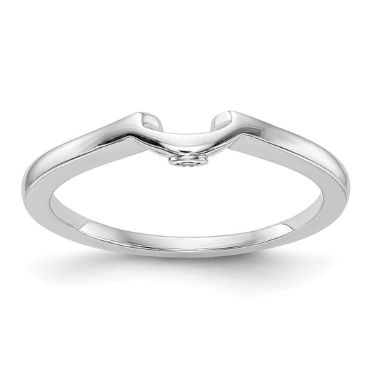 14k White Gold Real Diamond Wedding Band