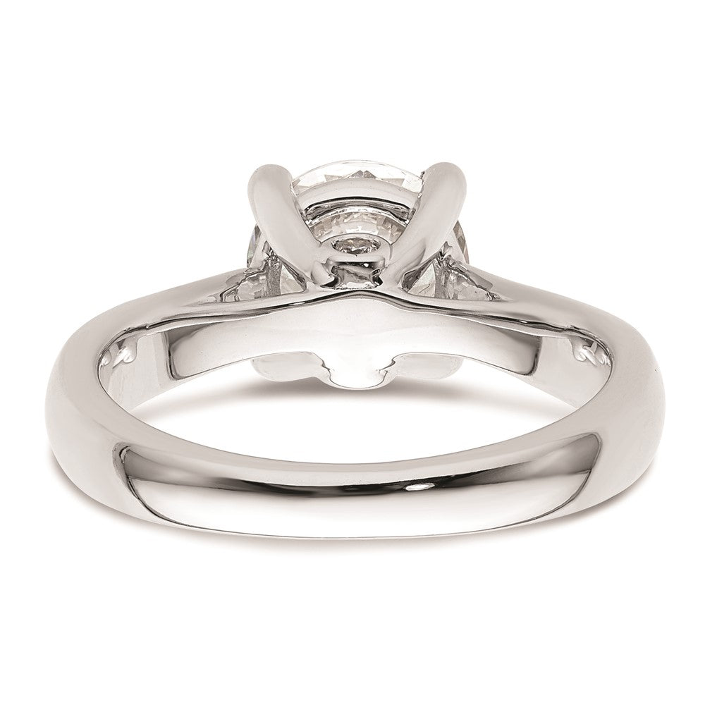 2.00ct. CZ Solid Real 14K White Gold Engagement Ring