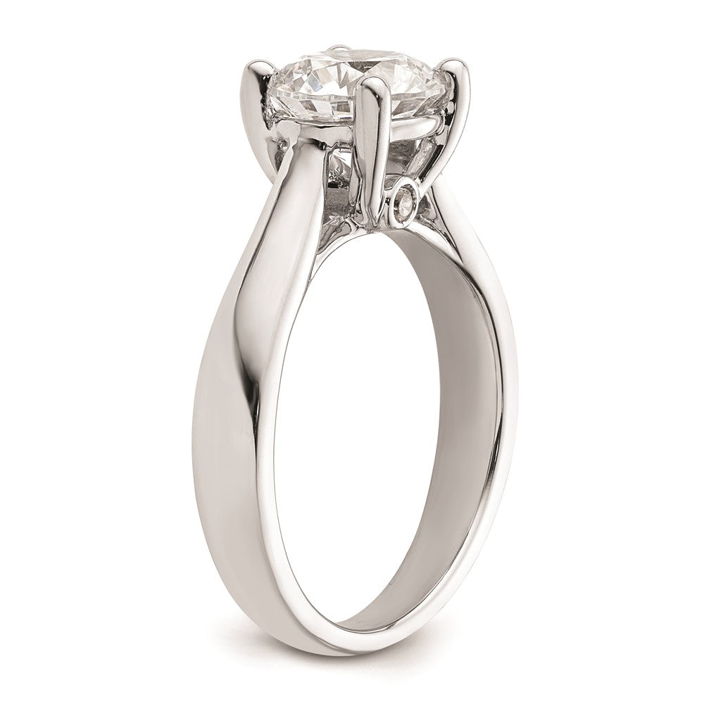 2.00ct. CZ Solid Real 14K White Gold Engagement Ring