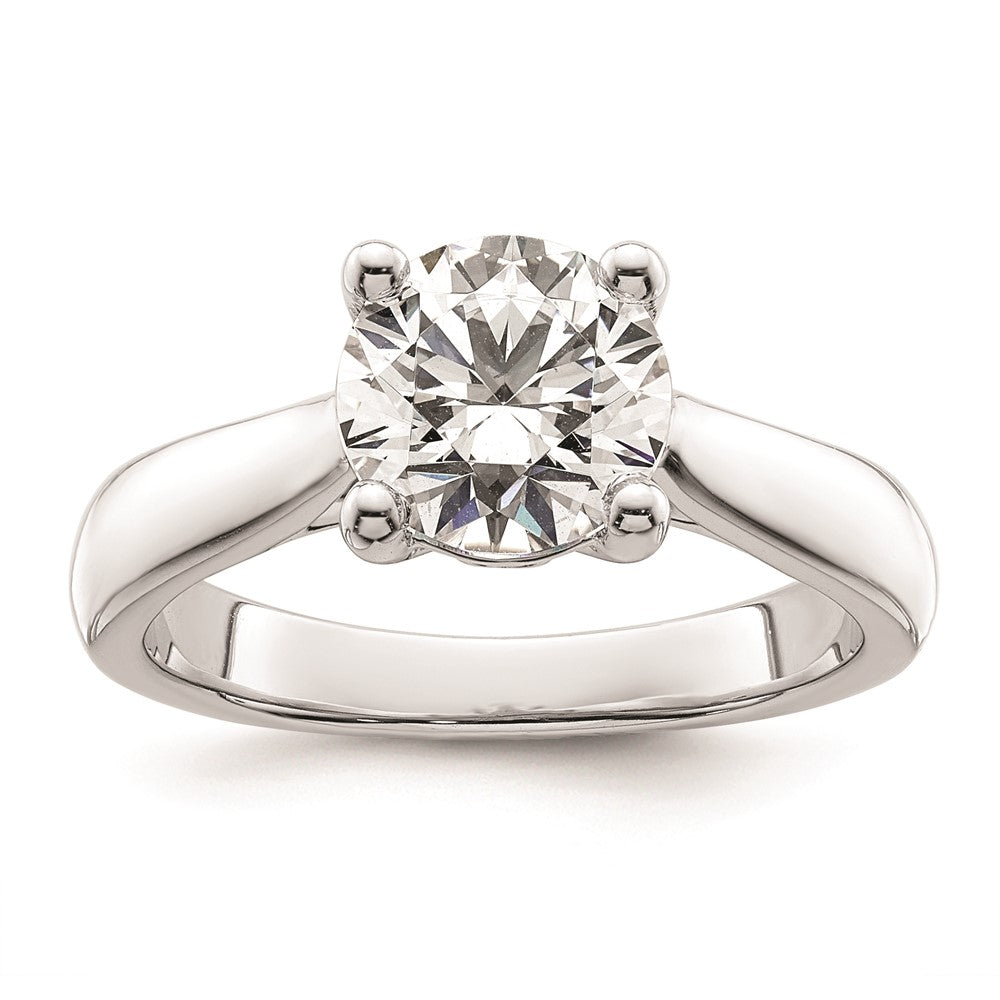 2.00ct. CZ Solid Real 14K White Gold Engagement Ring