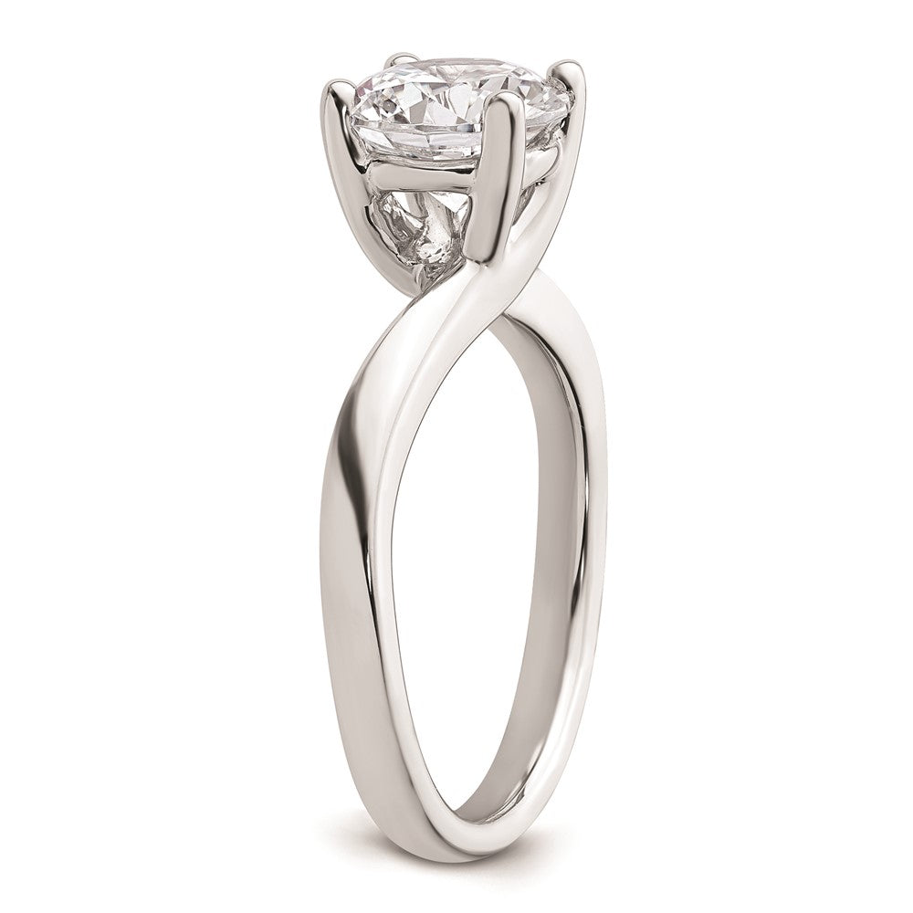 2.00ct. CZ Solid Real 14K White Gold Round Solitaire Engagement Ring Engagement Polished