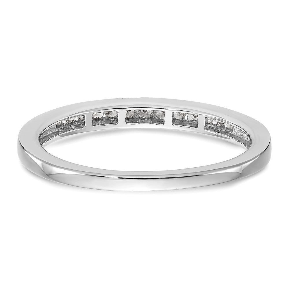 14k White Gold Real Diamond Wedding Band