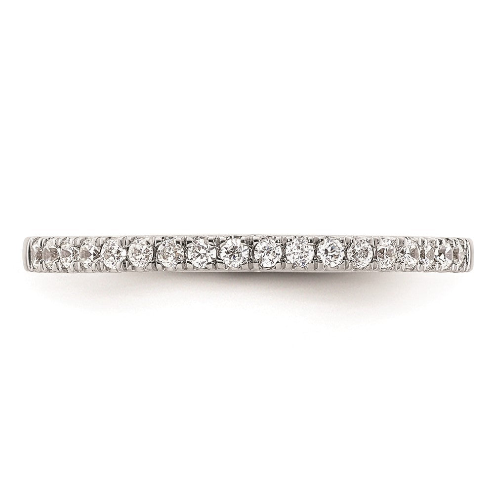 14k White Gold Real Diamond Wedding Band