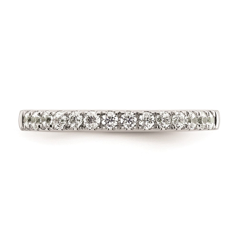 14k White Gold Real Diamond Wedding Band