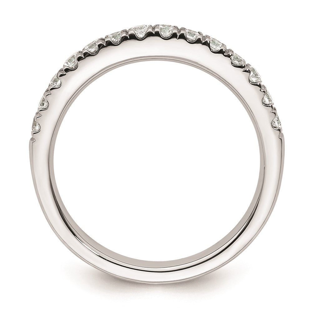 14k White Gold Real Diamond Wedding Band