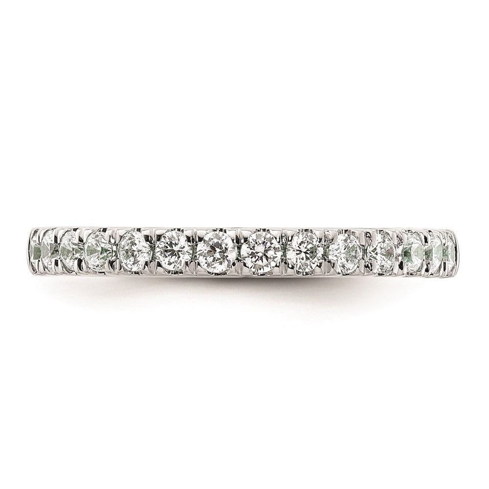 14k White Gold Real Diamond Wedding Band