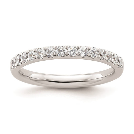 14k White Gold Real Diamond Wedding Band