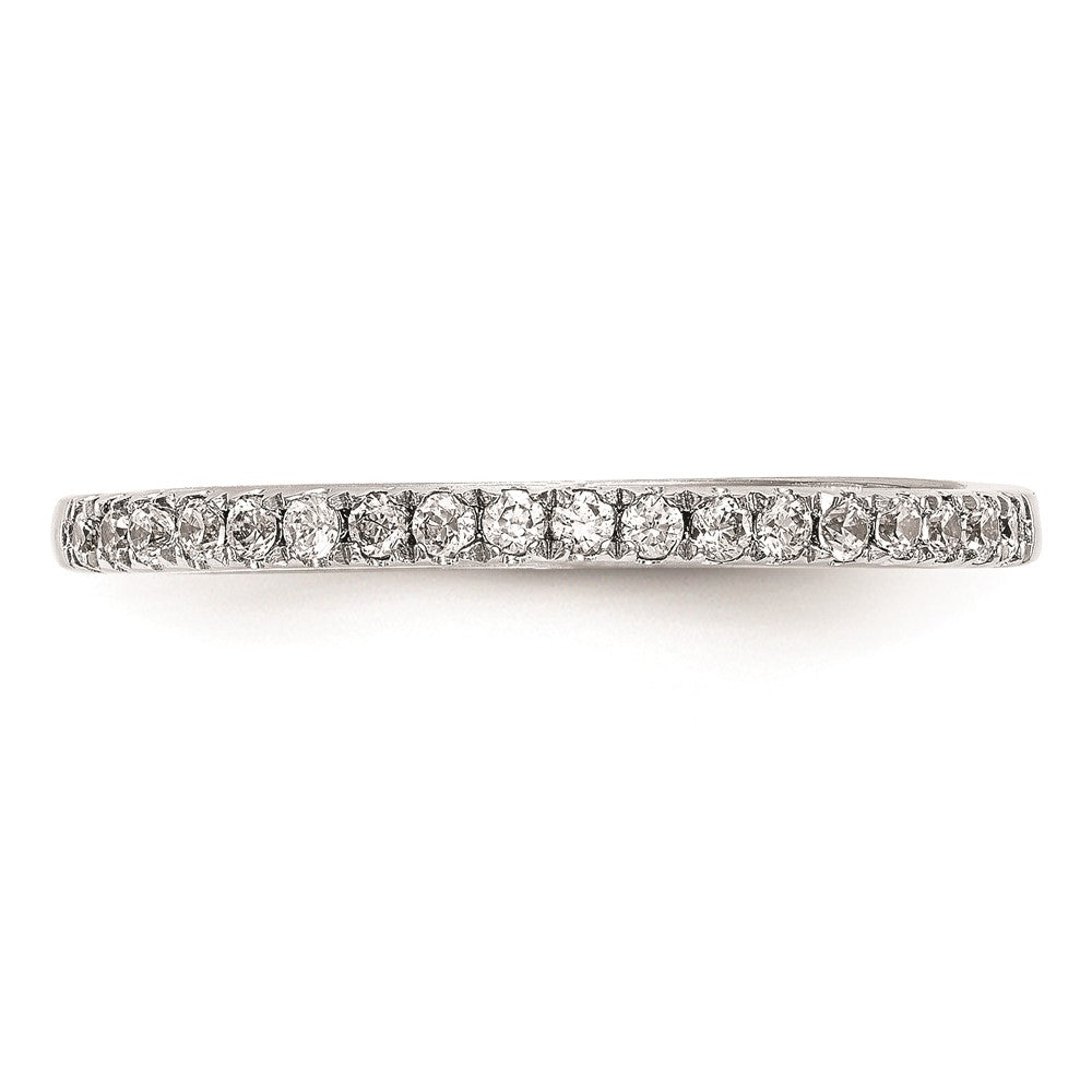 14k White Gold Real Diamond Wedding Band